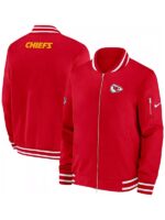 Kansas City Chiefs Sideline Red Bomber Jacket