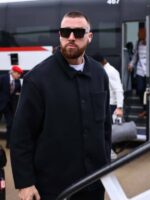 Travis Kelce Cardboard Cutout Black Suit