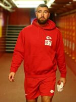 KC Travis Kelce 87 Red Hoodie