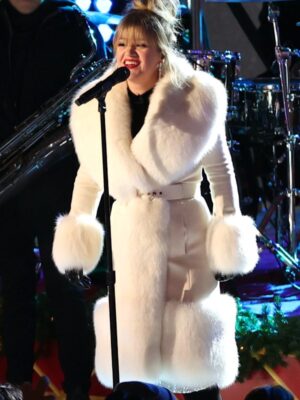 Kelly Clarkson Rockefeller Center Christmas Tree Coat