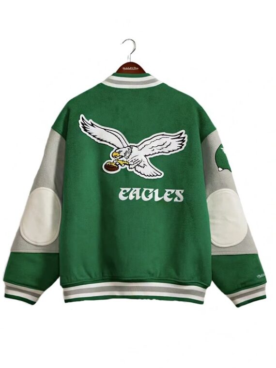 90s Eagles Letterman Jacket