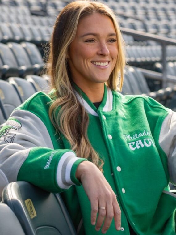 90s Eagles Letterman Jacket