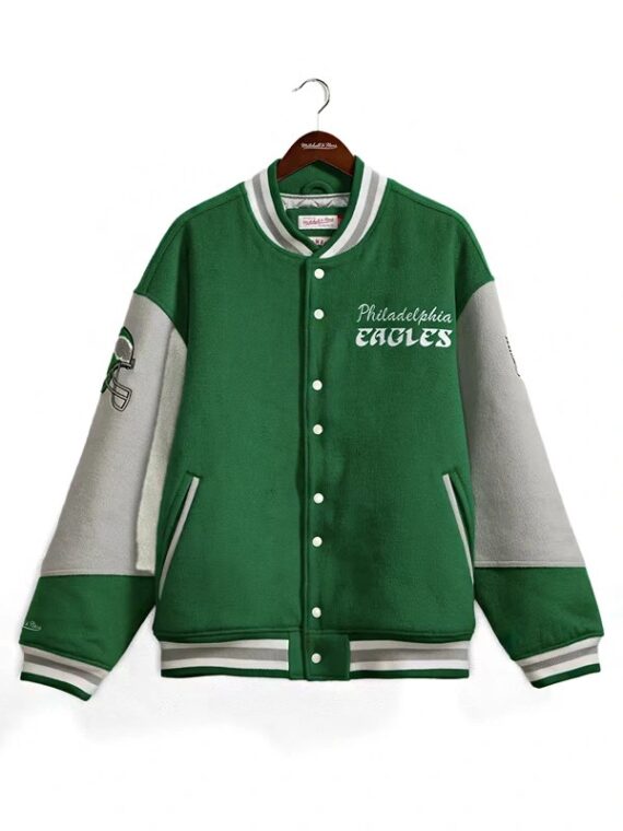 90s Eagles Letterman Jacket