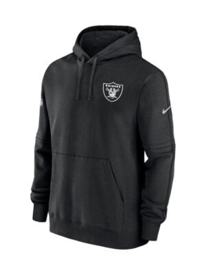 NFL Las Vegas Raiders Sideline Club Black Pullover Hoodie