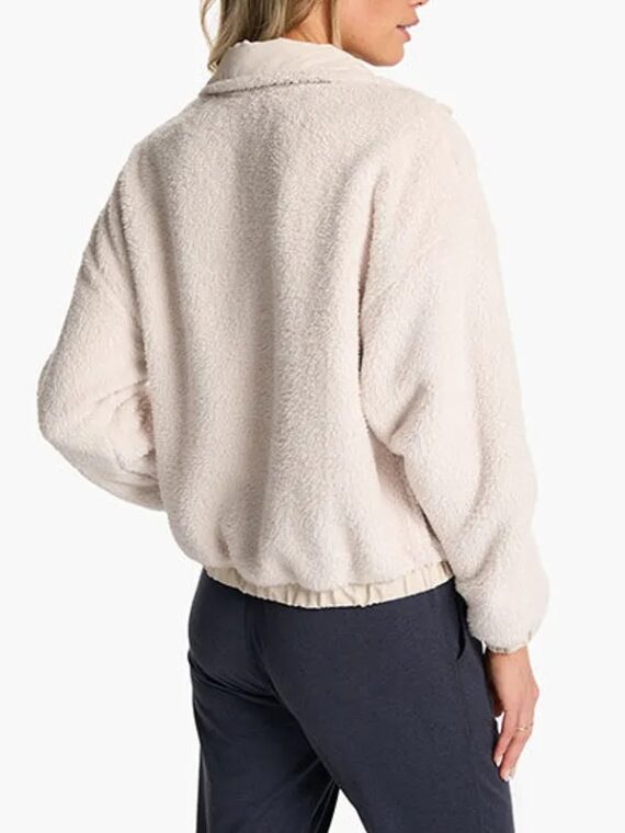 Virgin River S05 Sarah Dugdale White Teddy Jacket