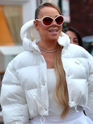 Mariah Carey Prada Puffer Coat