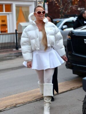Mariah Carey Prada Puffer Coat