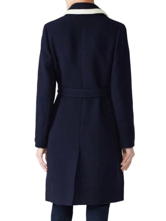 Meghan Markle Navy and White Coat