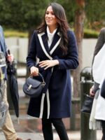 Meghan Markle Navy and White Coat