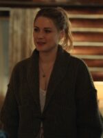 Virgin River S05 Alexandra Breckenridge Olive Green Cardigan