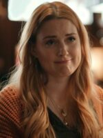 Virgin River S05 Alexandra Breckenridge Orange Oversized Cardigan