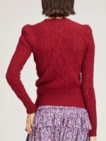 Virgin River S05 Alexandra Breckenridge Red Pointelle Sweater