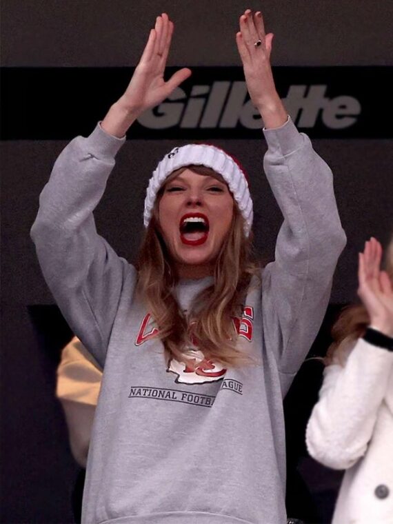 Taylor Swift Kansas City Chiefs Grey Sweatshirt