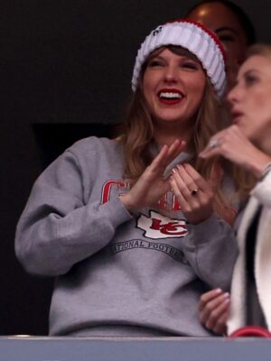 NFL Kansas City Taylor Swift Chiefs Grey Sweatshirt