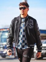 Patrick Mahomes Amiri Black Bomber Jacket