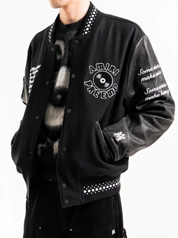 Patrick Mahomes Amiri Black Bomber Jacket