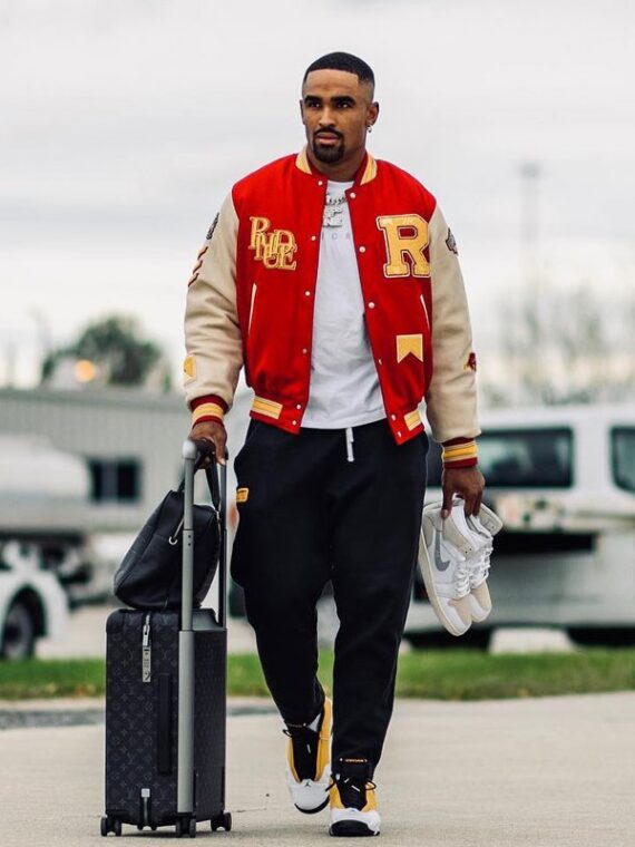 Philadelphia Eagles Jalen Hurts Varsity Jacket