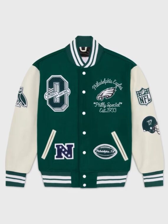 Philadelphia Eagles OVO Green Jacket