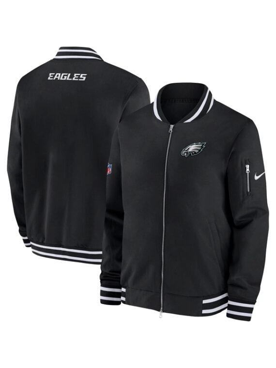 Philadelphia Eagles Sideline Coach Bomber Jacket