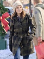 Rescuing Christmas 2023 Rachael Leigh Cook Plaid Coat