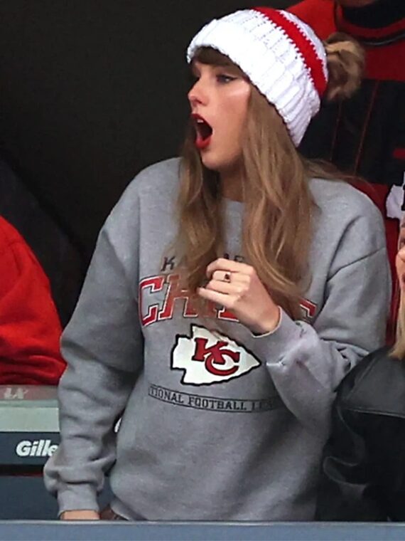 Taylor Swift Kansas City Chiefs Grey Sweatshirt