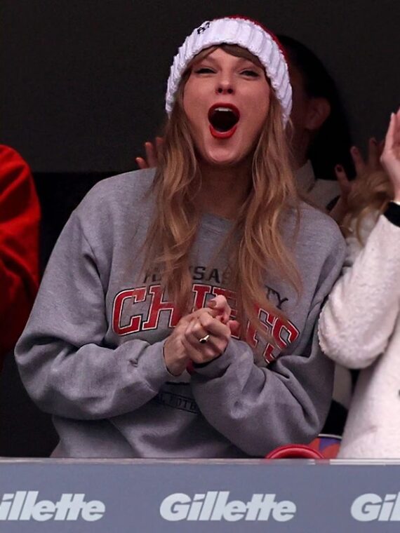 Taylor Swift Kansas City Chiefs Grey Sweatshirt