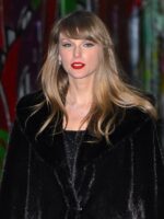 Taylor Swift 34th Birthday Black Faux Fur Coat