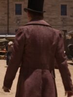 The Artful Dodger 2023 Thomas Brodie-Sangster Maroon Coat