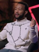 The Voice John Legend Star White Sweater