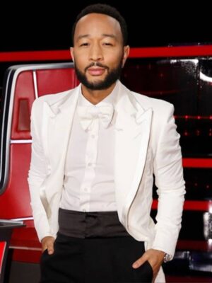 The Voice S24 John Legend White Blazer