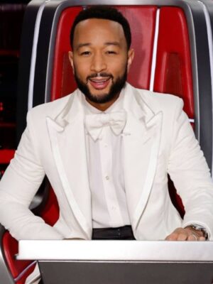 The Voice S24 John Legend White Blazer