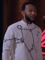 The Voice John Legend Star White Sweater