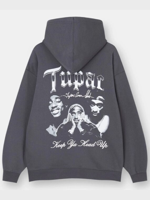 Tupac Grey Hoodie