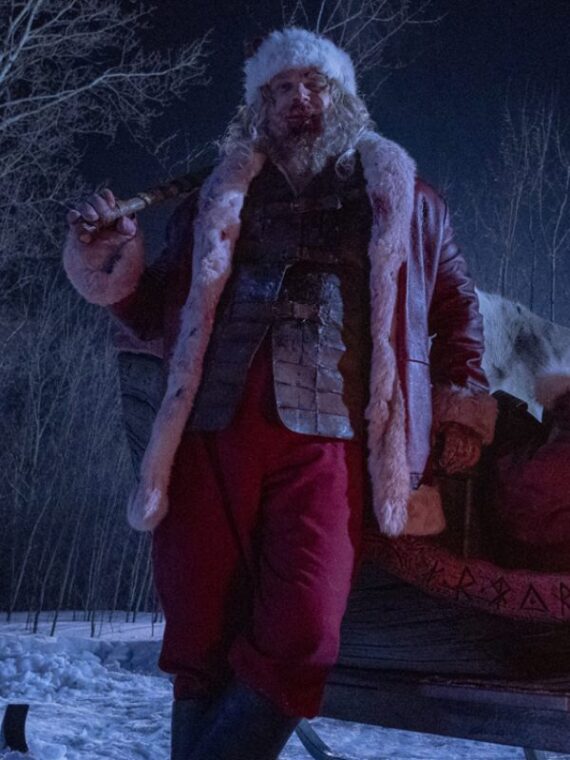 Violent Night Santa Claus Leather Jacket