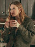 Virgin River S05 Alexandra Breckenridge Olive Green Cardigan