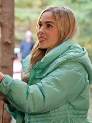 Virgin River S05 Sarah Dugdale Mint Green Puffer Jacket