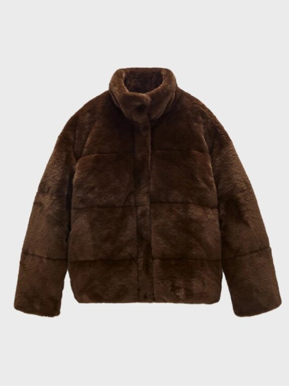 Womens Fur Puffer Jacket