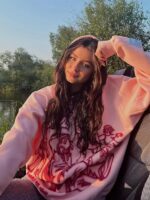 Aelfric Eden Pink Oversized Graphic Hoodie