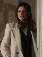 Fool Me Once 2024 Michelle Keegan White Long Coat