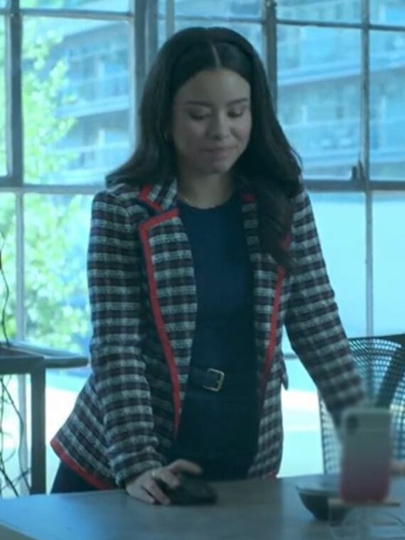 Good Trouble Cierra Ramirez Plaid Blazer