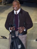 Jimmy Kimmel Live Show Terry Crews Suede Leather jacket