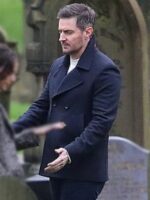 Fool Me Once 2024 Richard Armitage Blue Peacoat