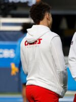 Patrick Mahomes White Sleeveless Hoodie