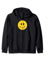 Keep Smiling Black Hoodie