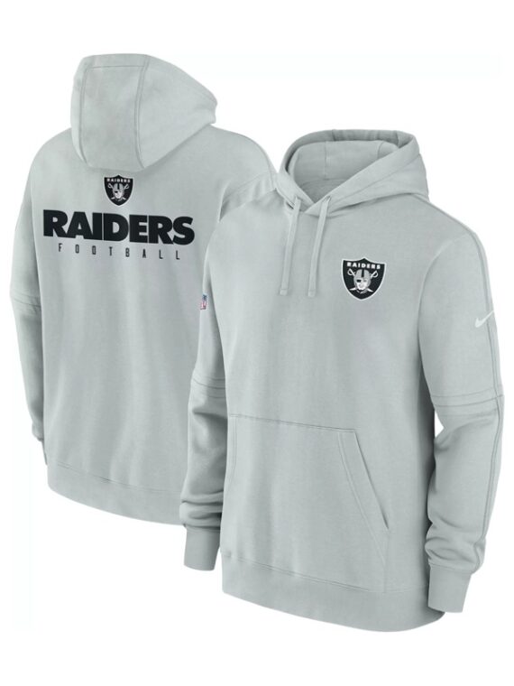 Las Vegas Raiders Sideline Grey Hoodie