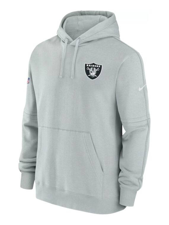 Las Vegas Raiders Sideline Grey Hoodie