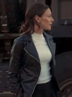 Michelle Keegan Fool Me Once 2024 Black Leather Jacket
