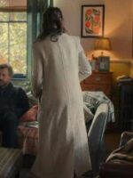 Fool Me Once 2024 Michelle Keegan White Long Coat