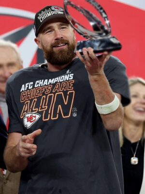 NFL Kansas City Chiefs Travis Kelce AFC Champions T-Shirt