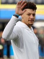 Patrick Mahomes White Sleeveless Hoodie